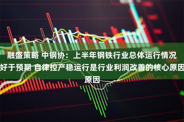 融盛策略 中钢协：上半年钢铁行业总体运行情况好于预期 自律控产稳运行是行业利润改善的核心原因